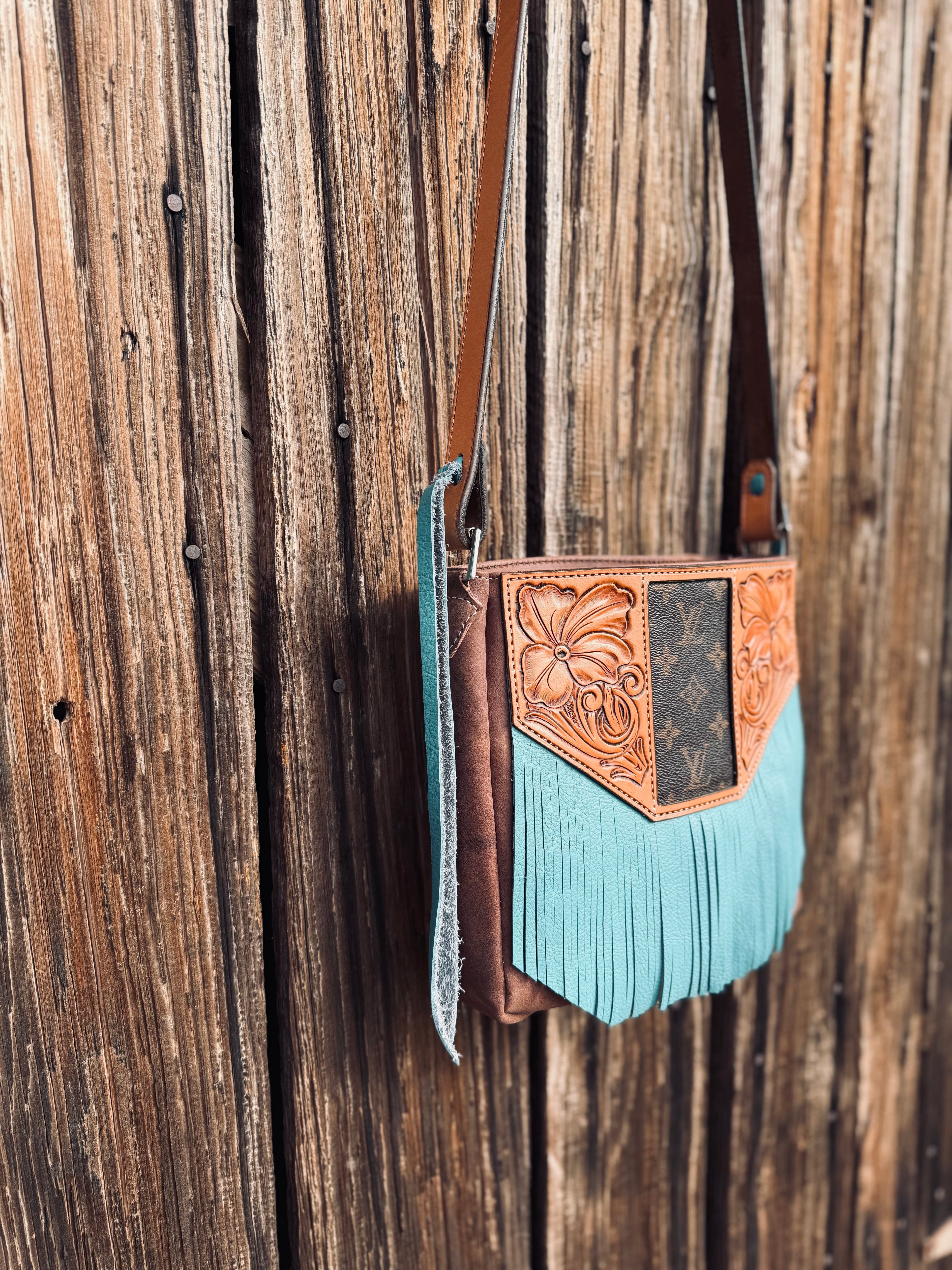 Open Top Fringe Purse