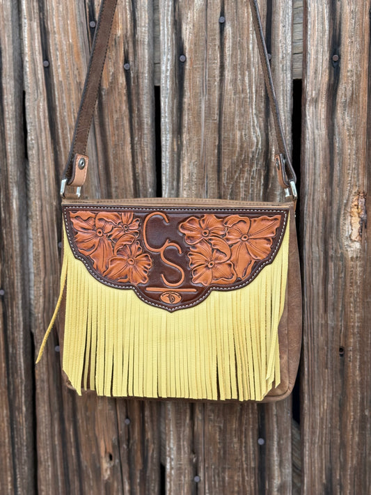 Custom Open Top Fringe Purse