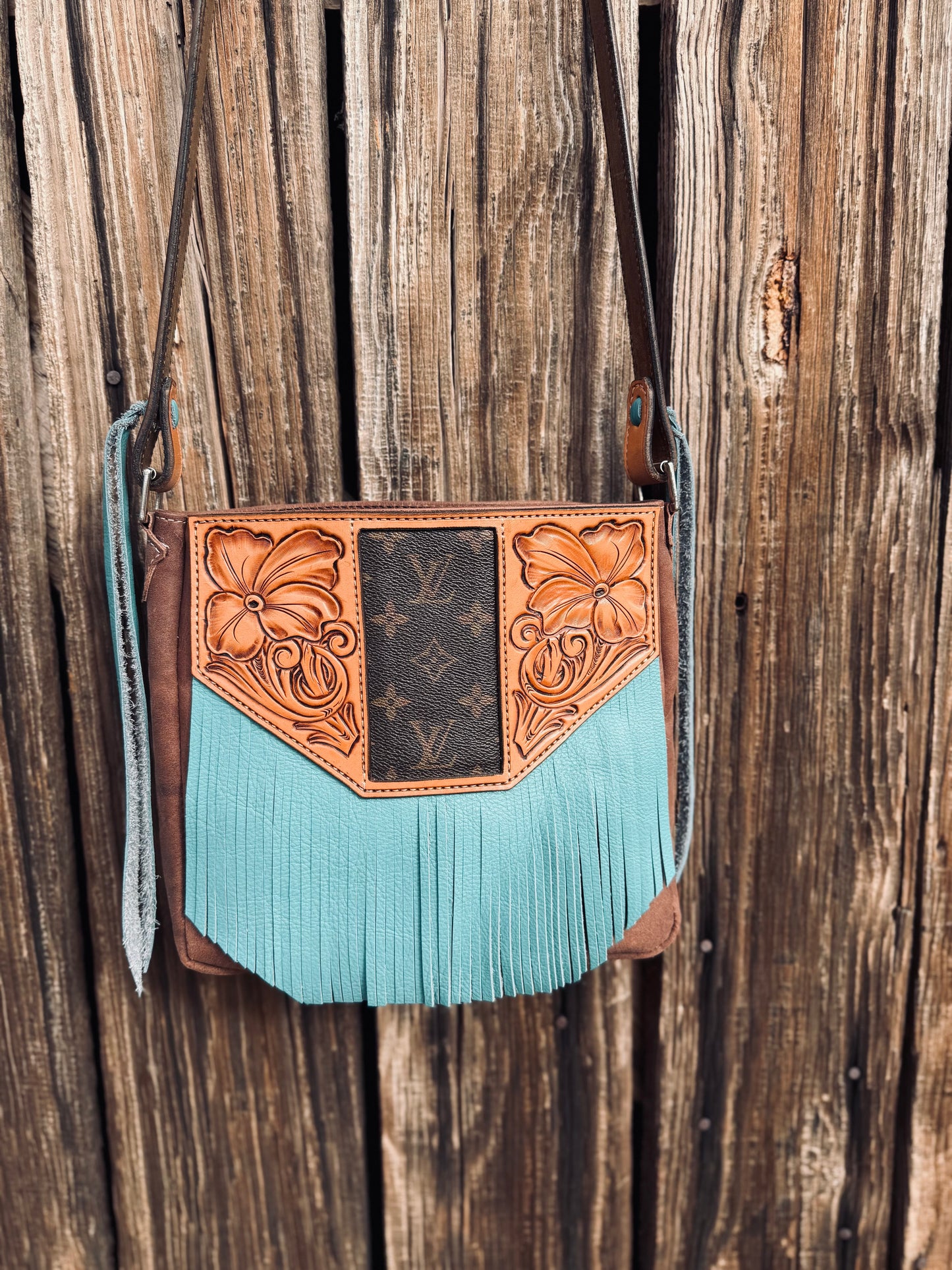 Open Top Fringe Purse