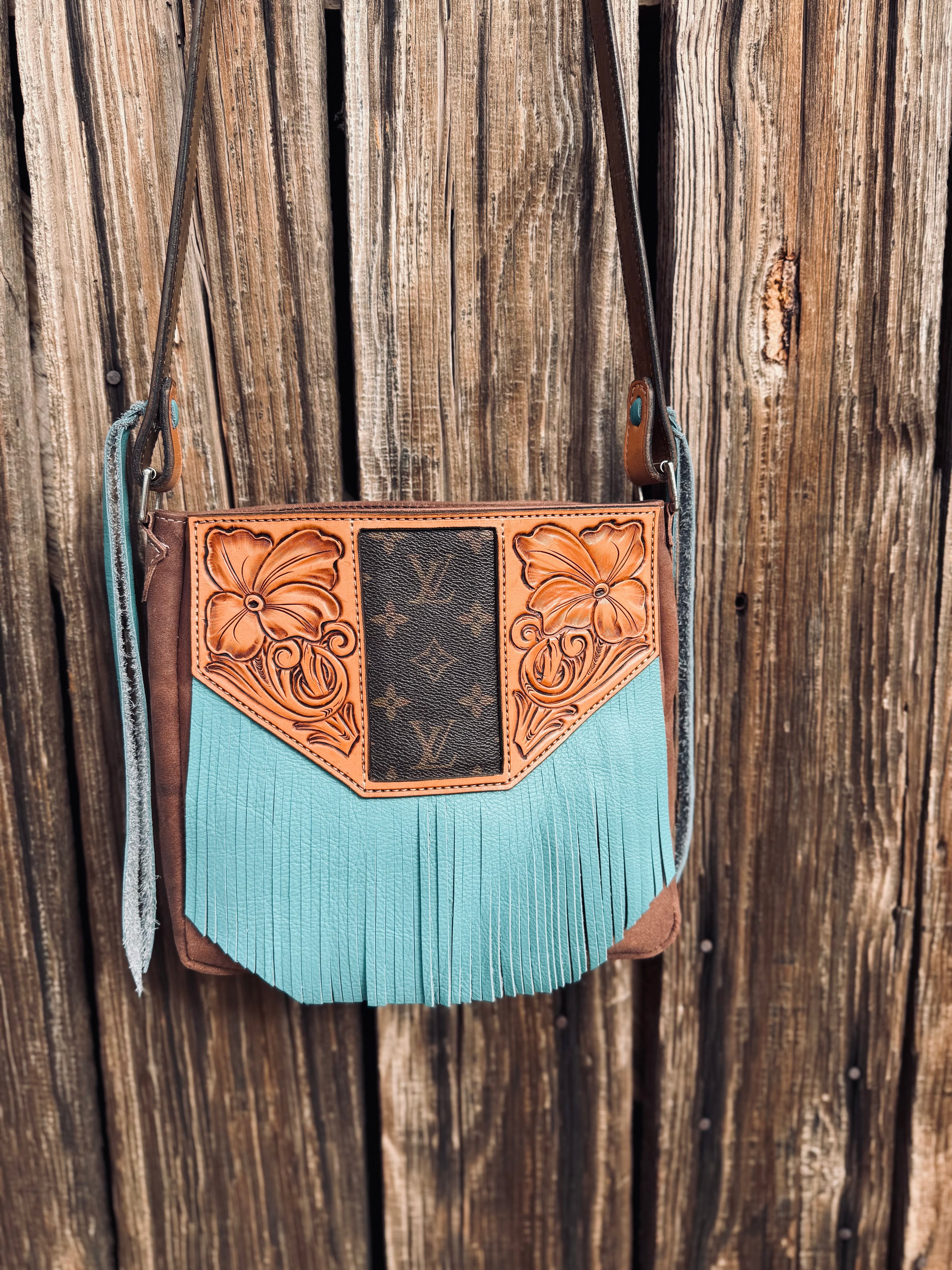 Open Top Fringe Purse